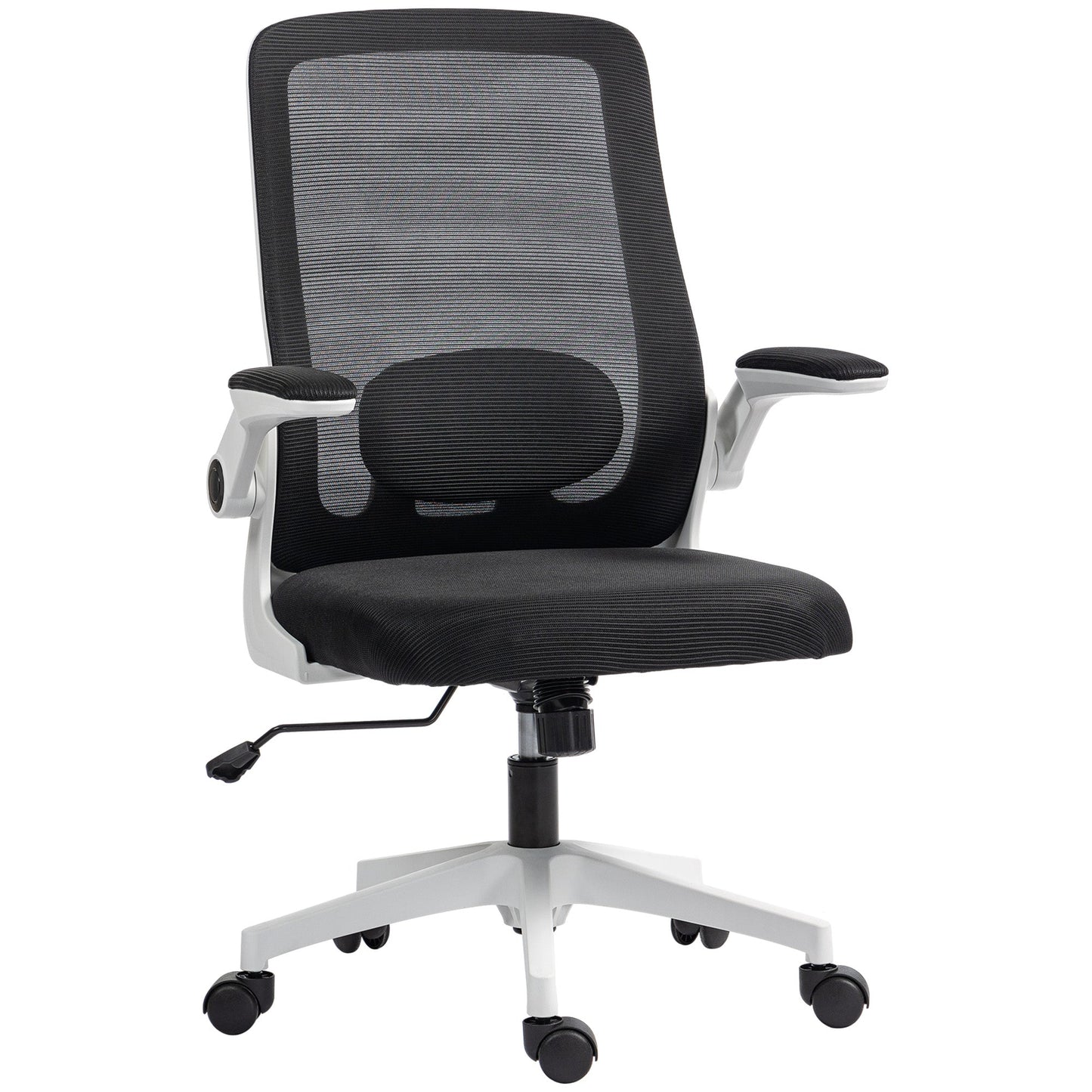 HOMCOM Mesh Desk Chair with Tilt Function, Lumbar Support