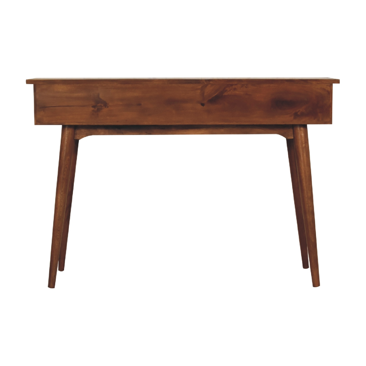 Artisan Furniture Solid Wood Large 3 Drawer Chestnut Console, Dark Brown