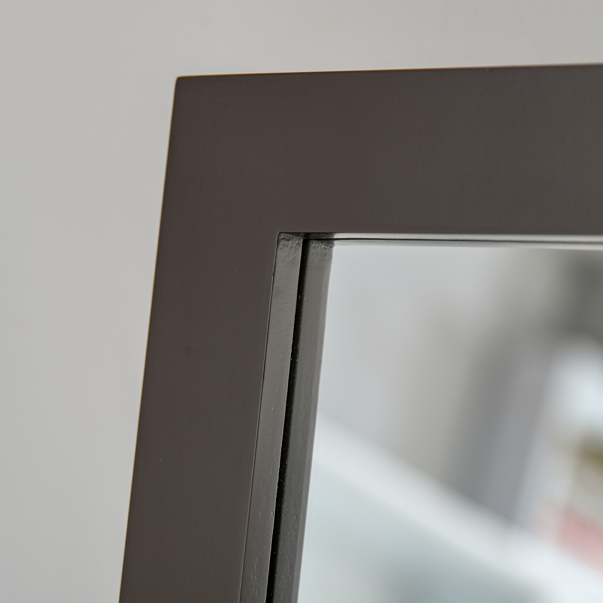 Freestanding Dressing Mirror 148x47cm Adjustable Angle Dark Brown Frame