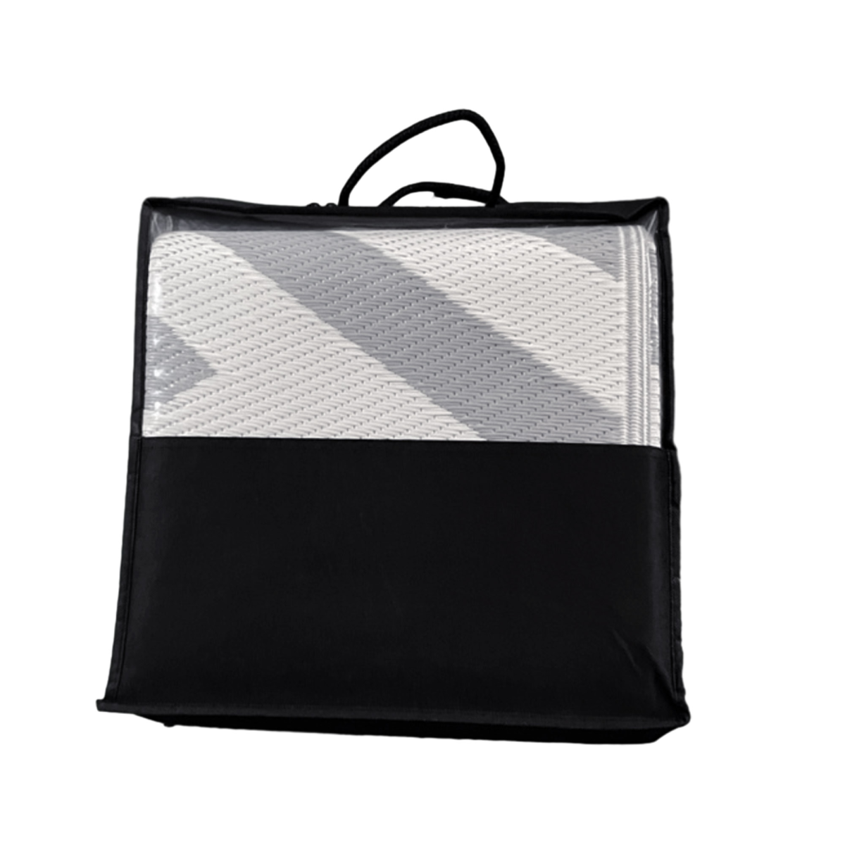 Outsunny Reversible Waterproof Outdoor Rug with Carry Bag, 182 x 274cm, Grey