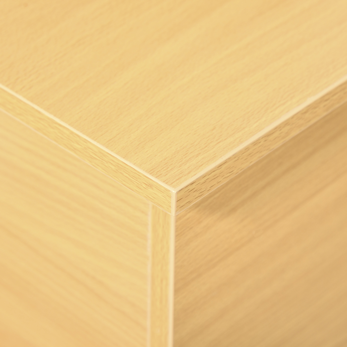 Storage Box Chest  Lid Spacious Collect Cabinet Chipboard -Burlywood