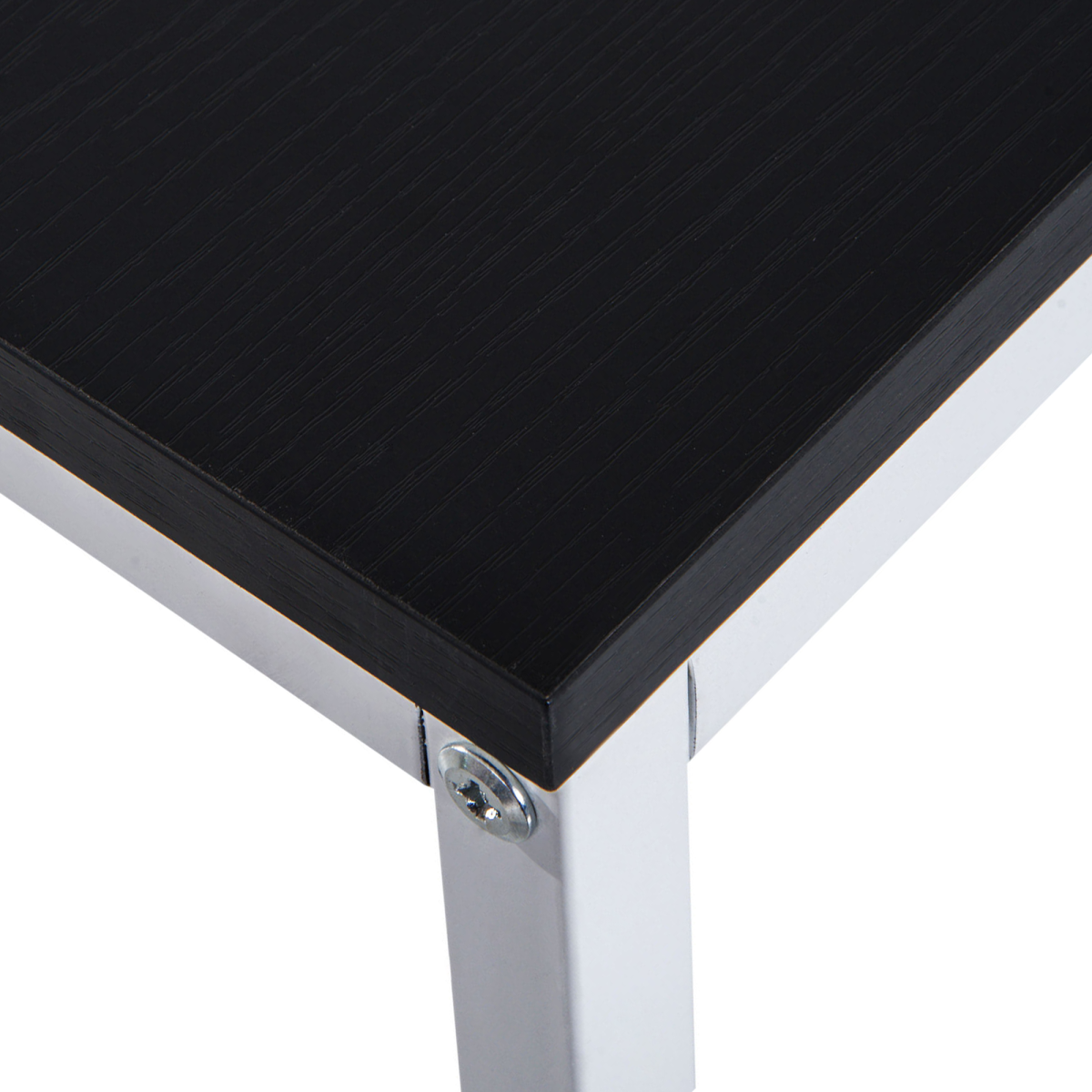 Computer Workstation Metal Frame-White/ Black Colour