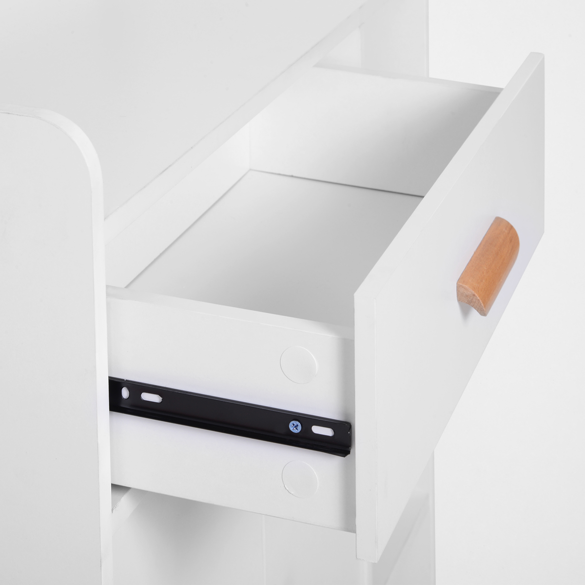 Side Cabinet Hallway Storage Unit Home Console Table Organiser White