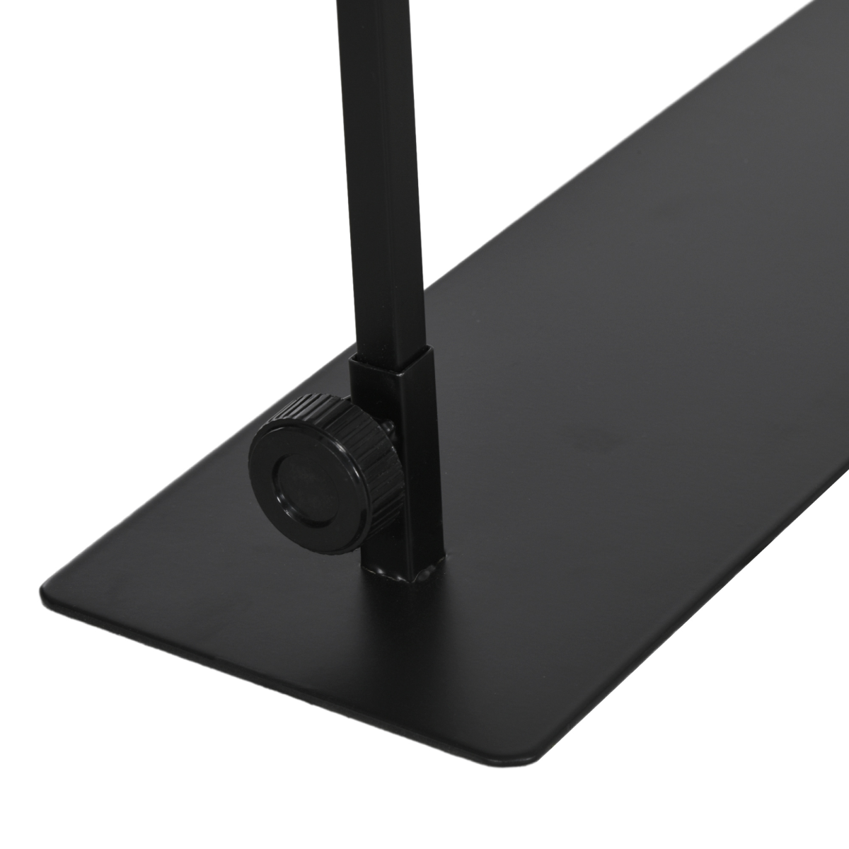 PawHut Reptile Lamp Stand, 86-129Hcm Adjustable Lamp Holder w/ Base, Hook