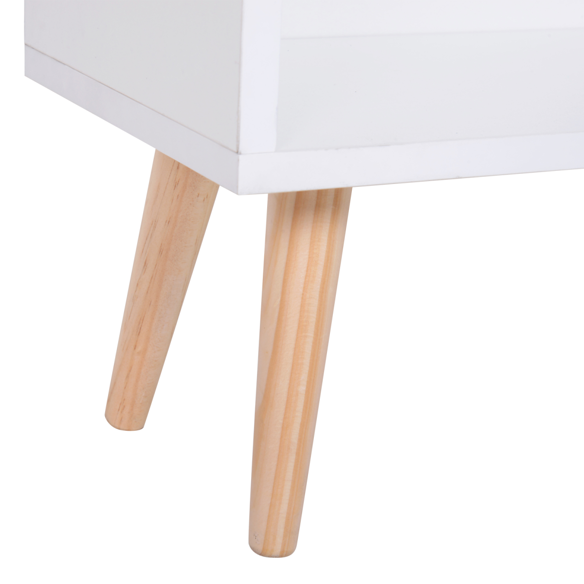 HOMCOM Free Standing Bookcase Shelves Unit Storage Cabinet w/ Two Doors White