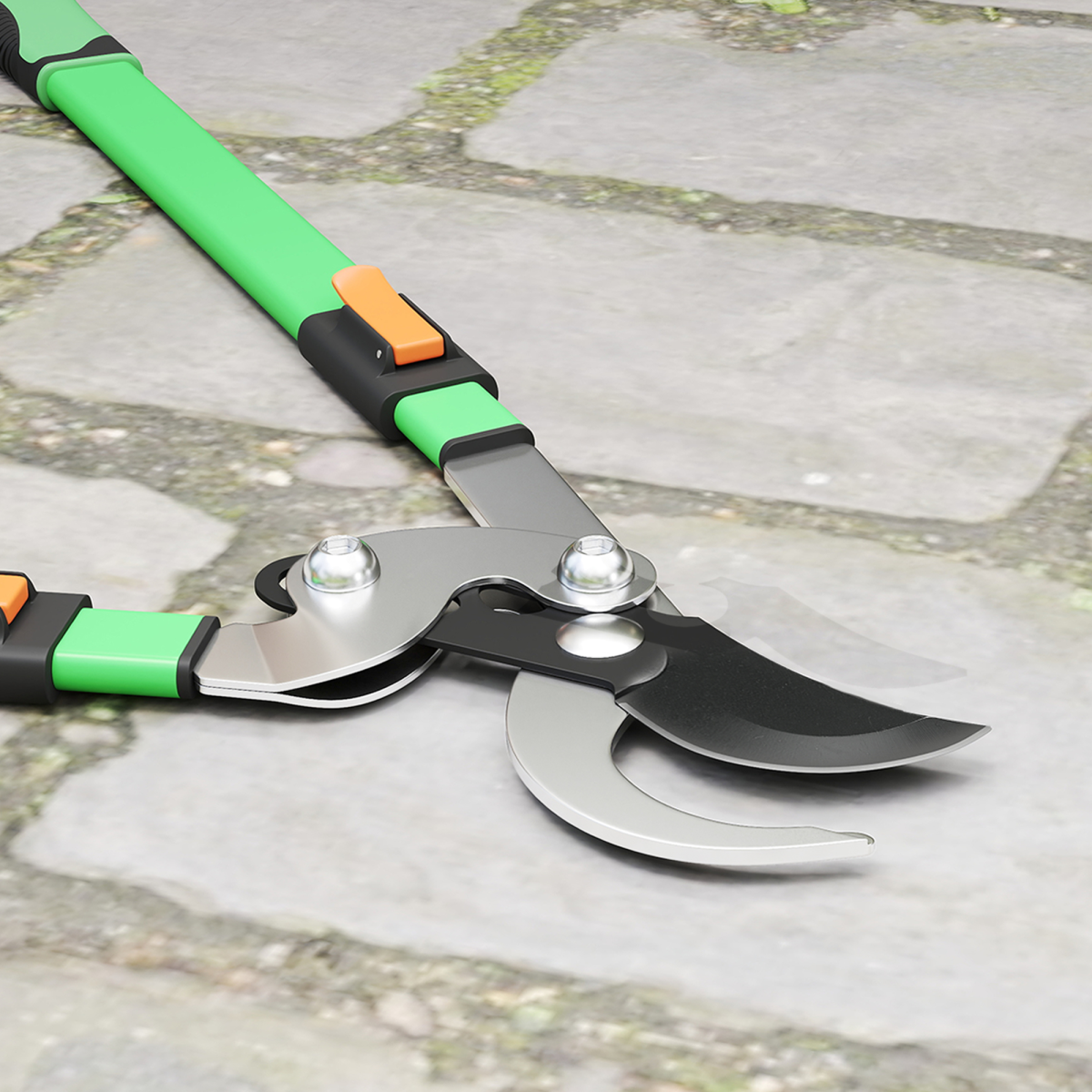 Outsunny Telescopic Bypass Loppers, 64.5-90 cm Extendable Garden Loppers