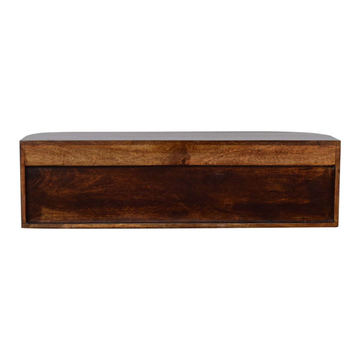 Artisan Furniture Solid Wood Chunky Chestnut Wall Mounted Console, Brown, 2 Doors