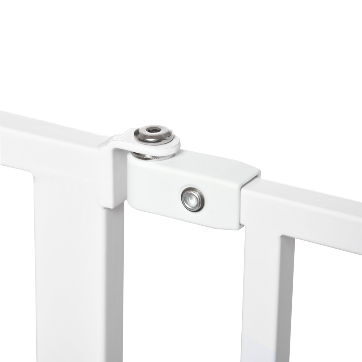 Pet Safety Gate Dog Barrier Dog Metal Pet Barrier, for Doorways - White