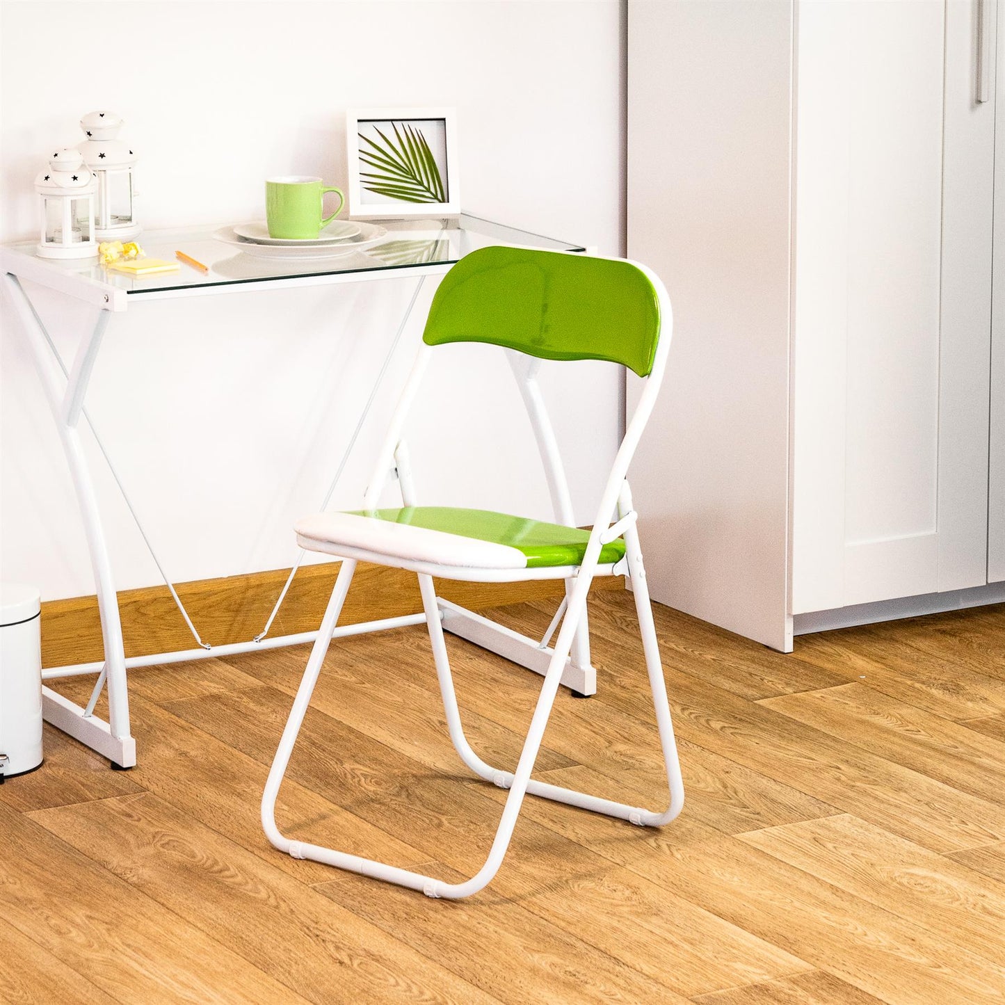 Green Wave Padded Folding Chair - Pack of Six
