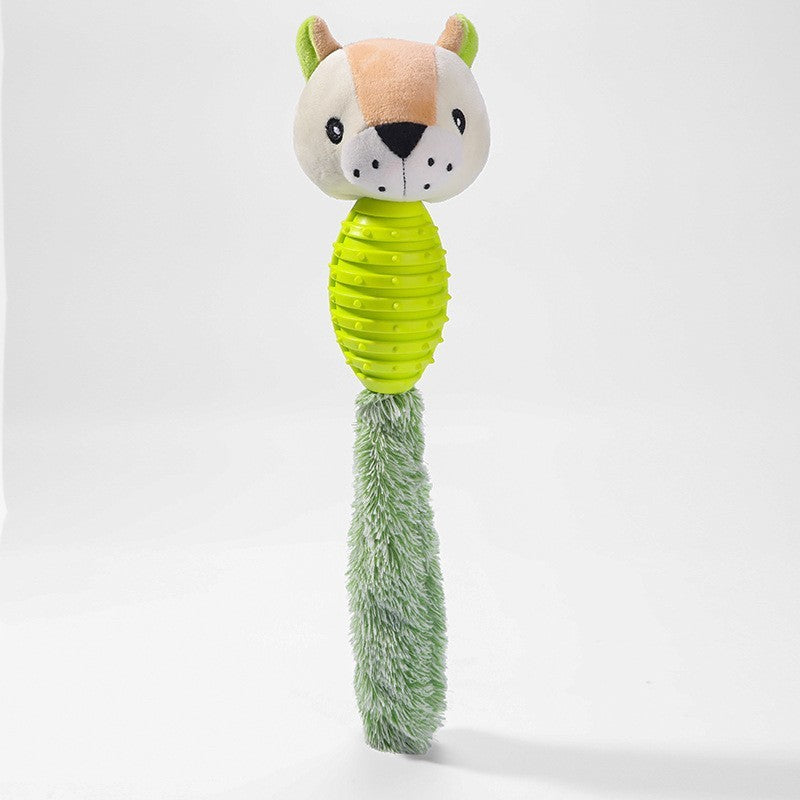 Plush Animal Pet Toy | Interactive TPR & Plush Toy for Dogs & Cats