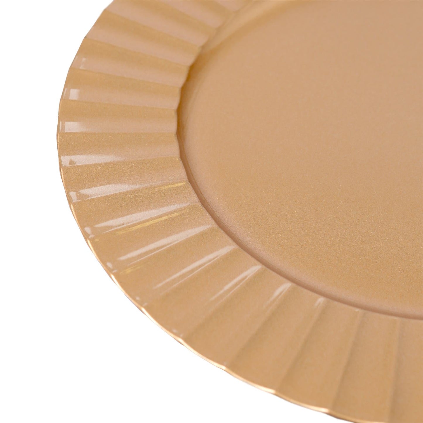 18pc Round Fluted Charger Plates Set - 33cm
