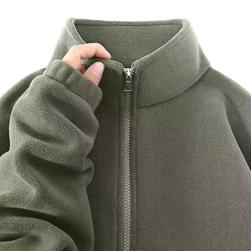 Autumnwinter Casual Thickened Double-sided Fleece Jacket