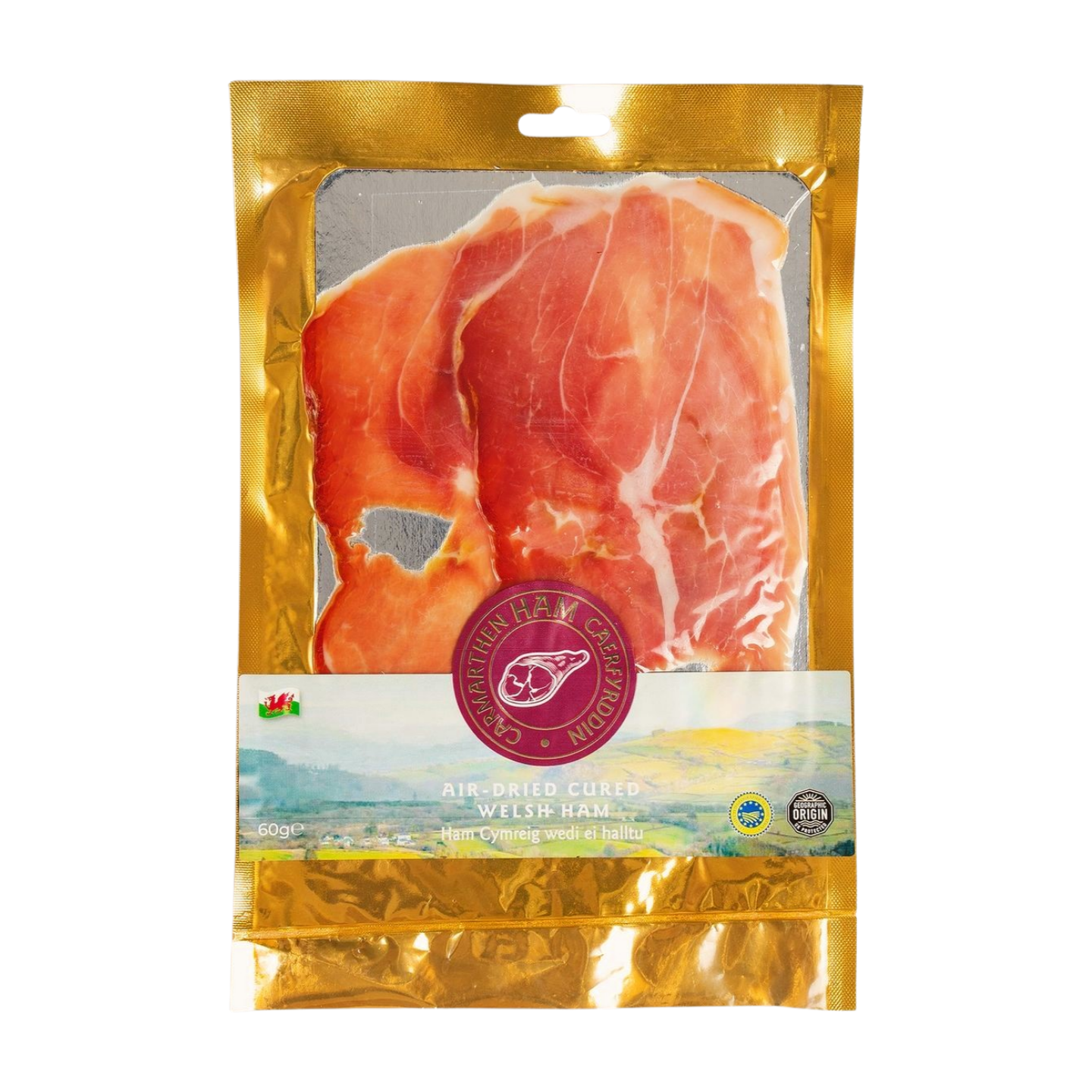 Carmarthen Ham Carmarthen Air Dried Cured Welsh Ham PGI (60g)
