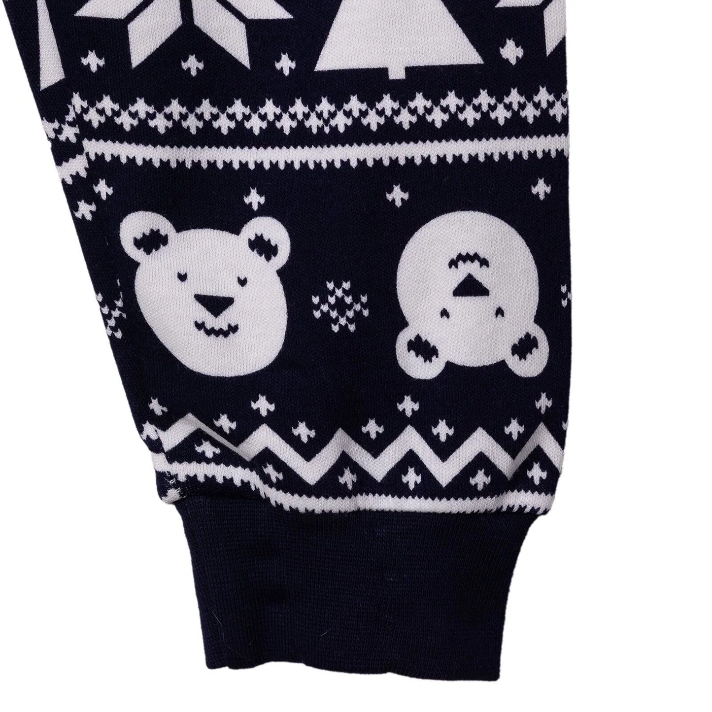 HelloBaby Boys Long Sleeve Pyjamas Set Christmas Crew Neck Long Leg Long Sleeve - Navy Blue