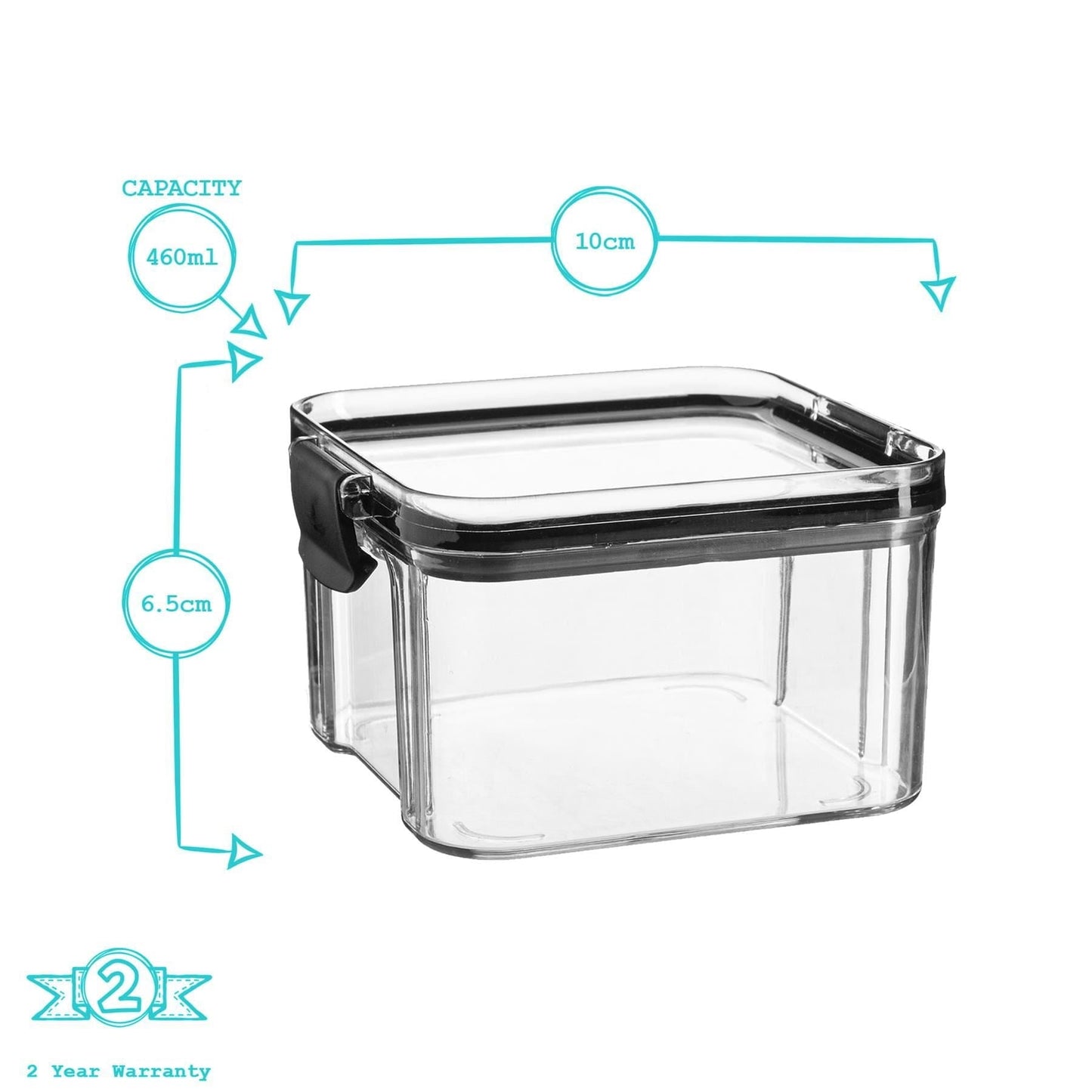 460ml Airtight Plastic Food Storage Container
