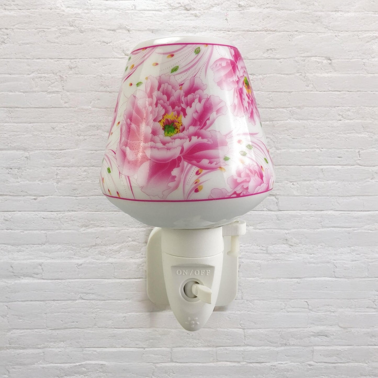 8 INCH FLORAL LED NIGHTLIGHT PINK BLOOMS