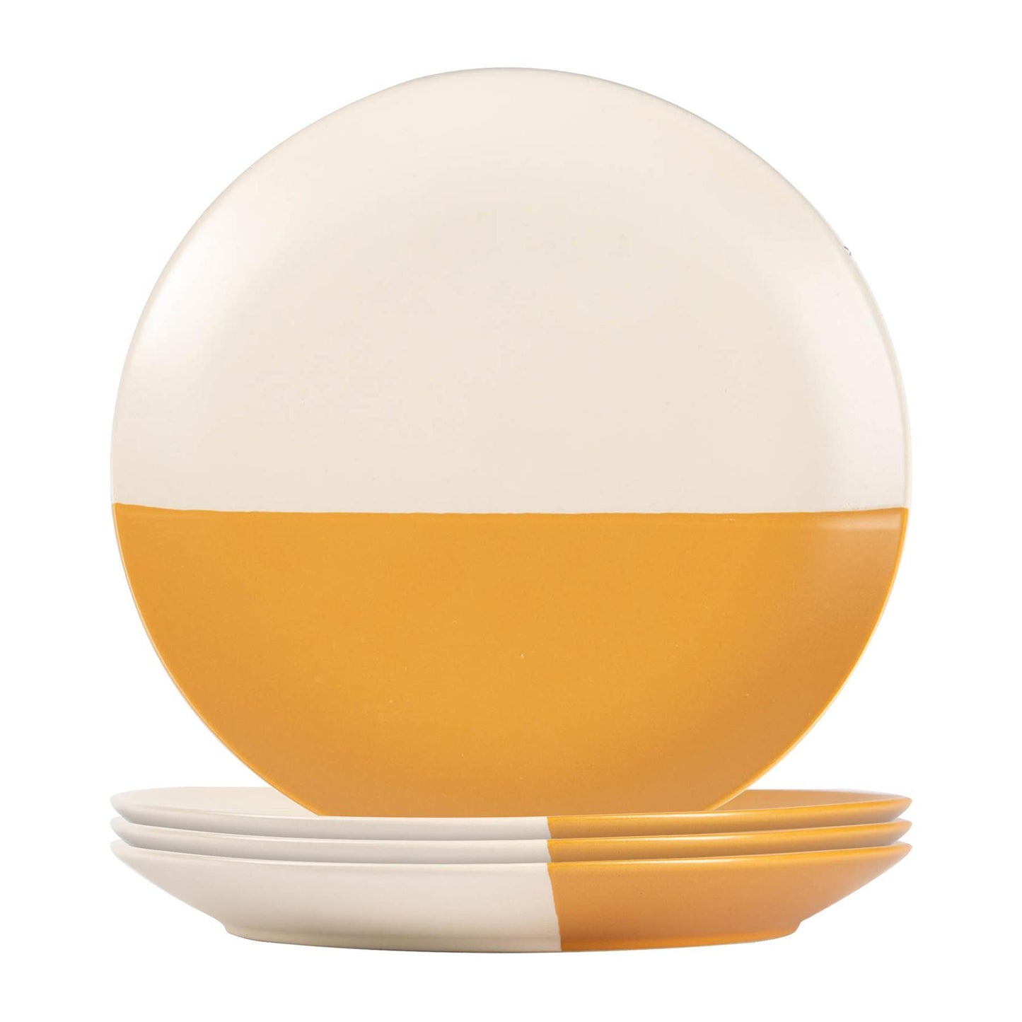 20.5cm Stoneware Colour Block Side Plates - Pack of Four