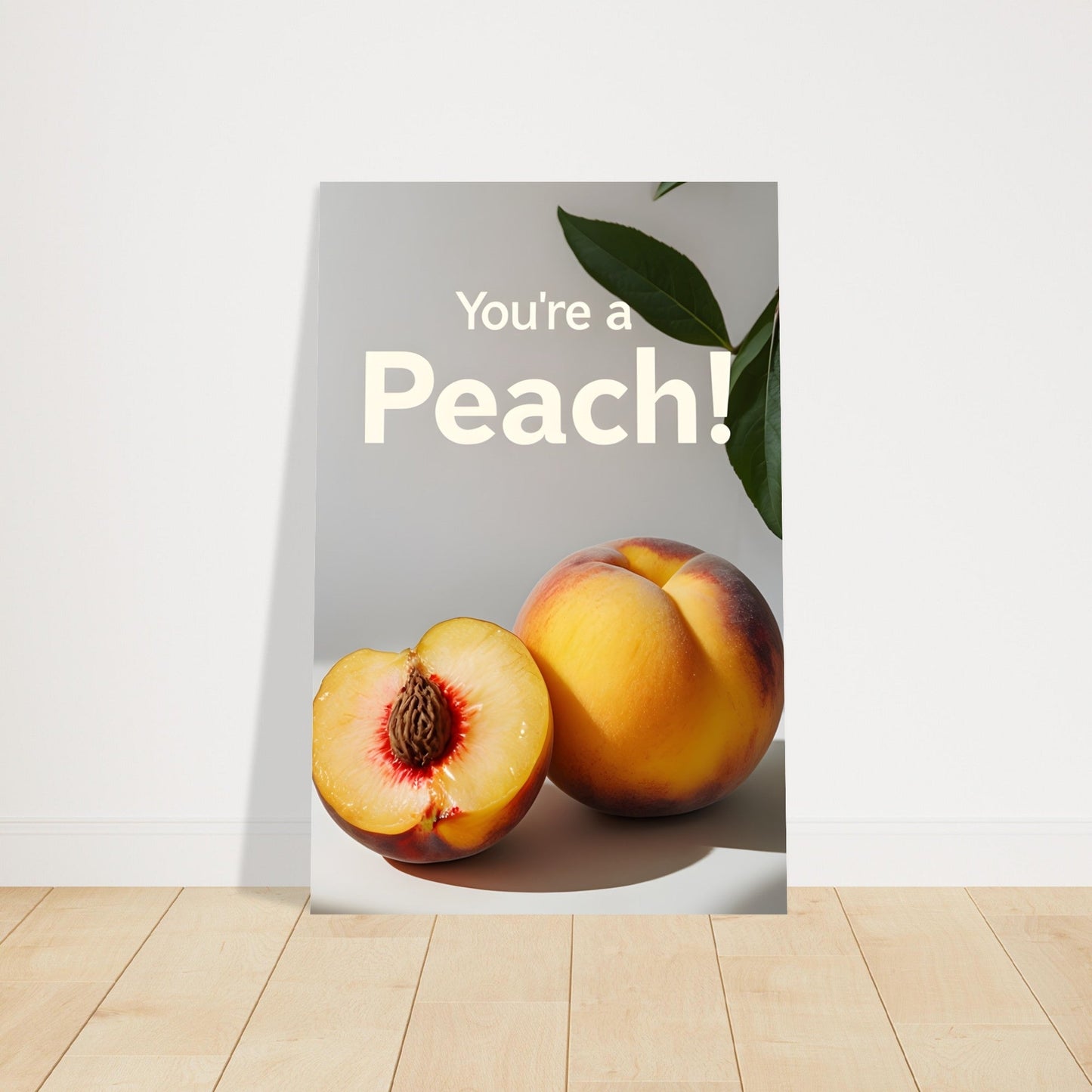 Peach Wall Art – Kitchen Fruit Print