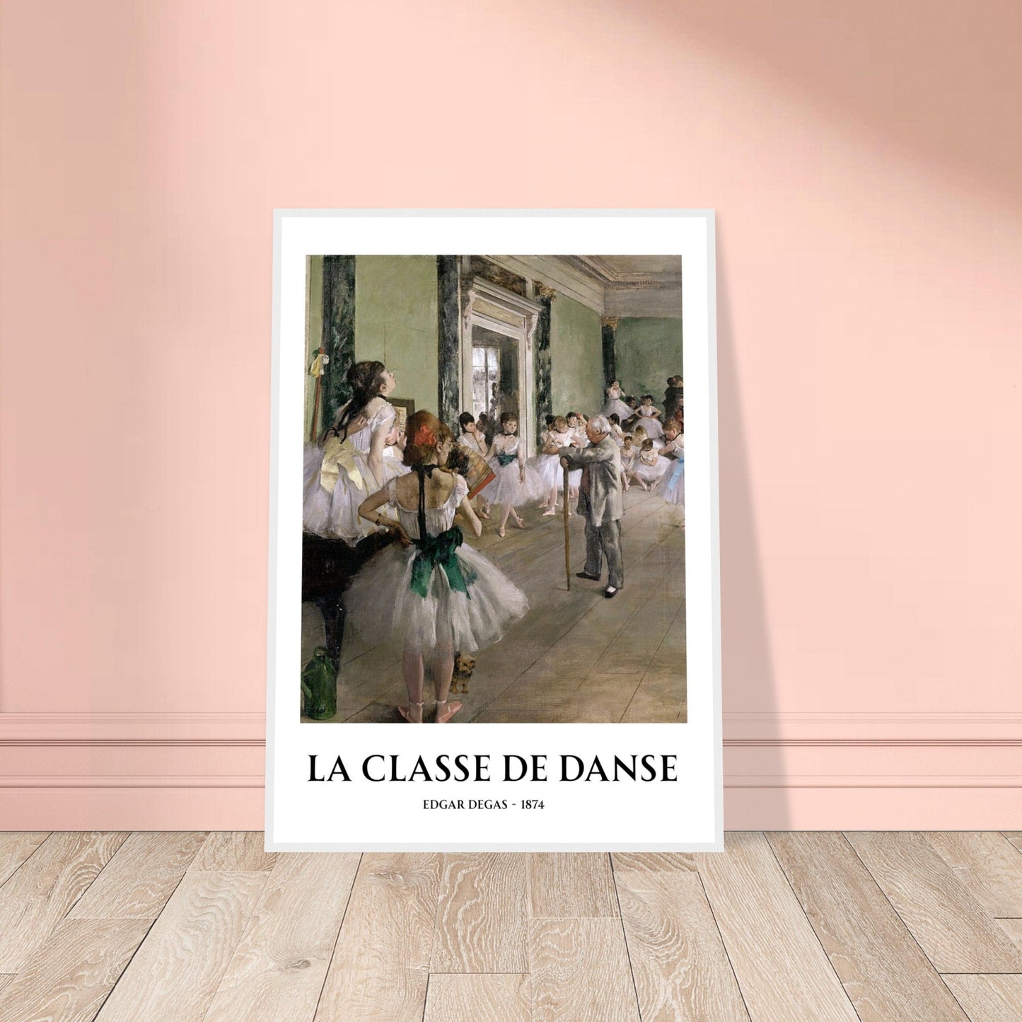 La Classe de Danse Framed Print – Edgar Degas Ballet Wall Art, Impressionist Dance Poster, Classical Art Decor for Studio or Home