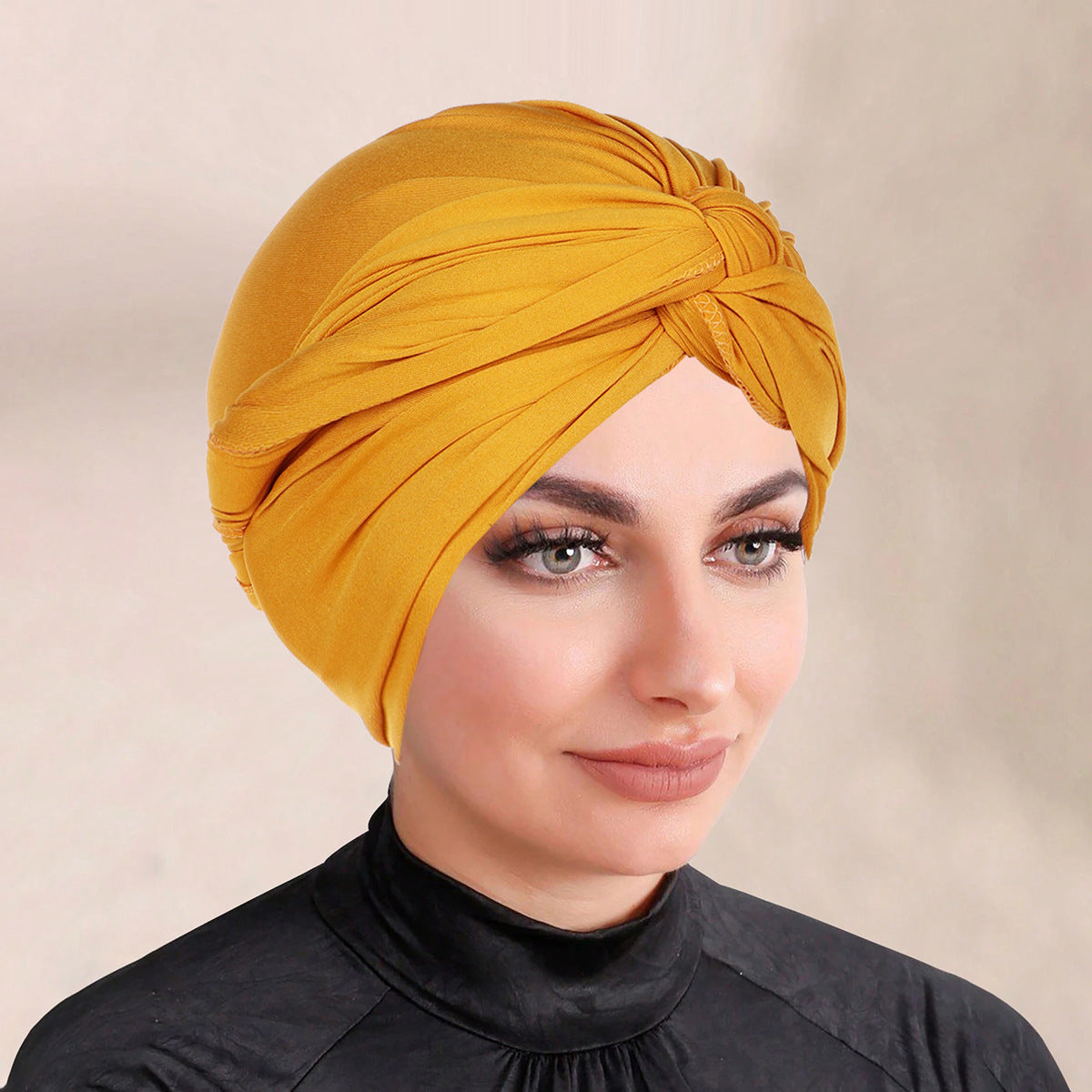Solid Colour Bonnet Hijab, Headscarf For Muslim Women