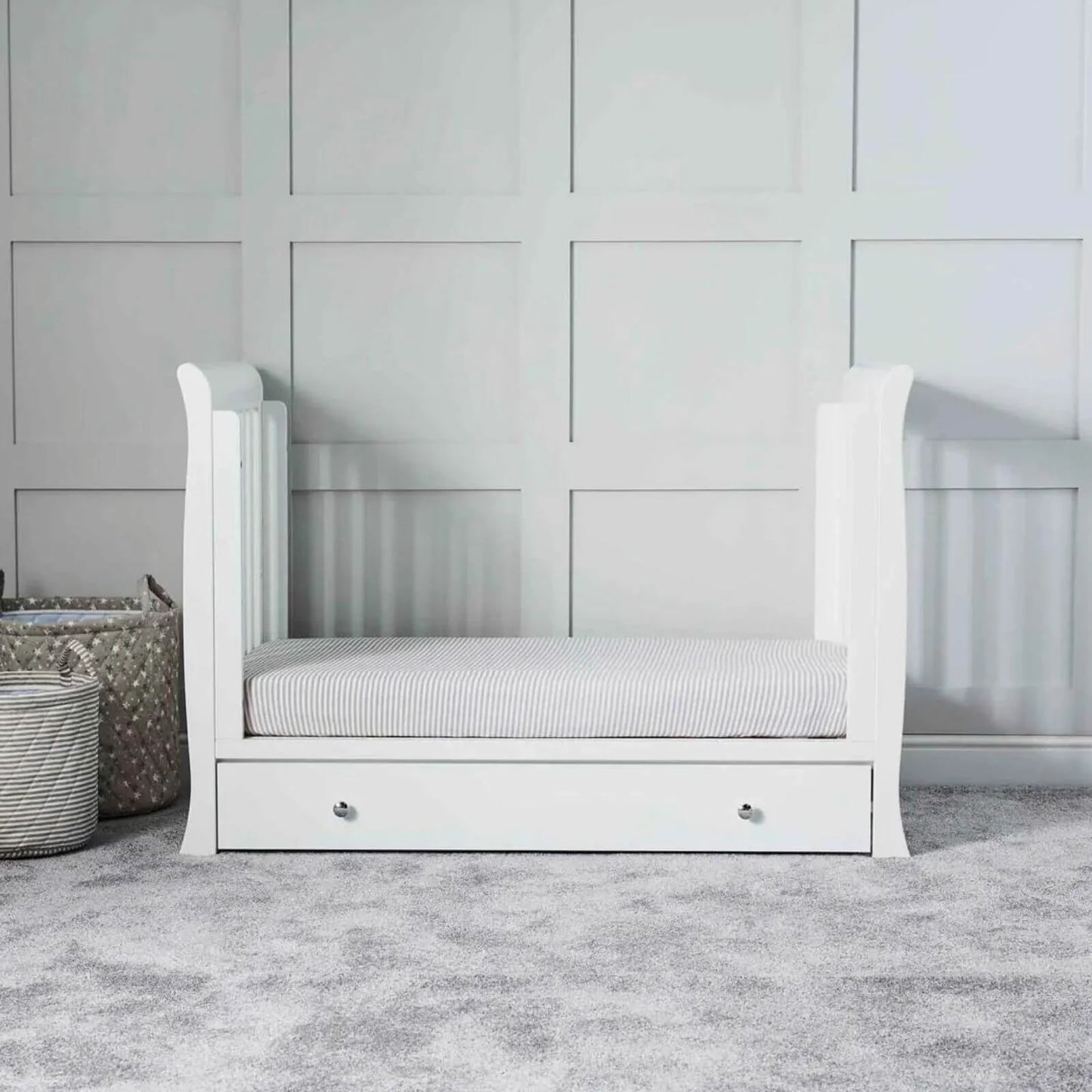 Ickle Bubba Snowdon 4-in-1 Mini Furniture Set Premium Sprung Mattress 3 pcs - White