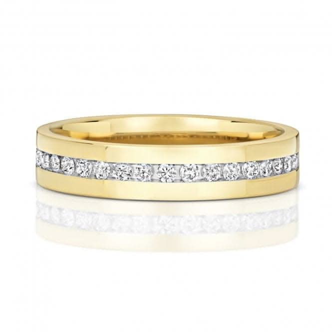 Wedding Band  9ct Diamond Half Eternity 4.2mm Ring RD551