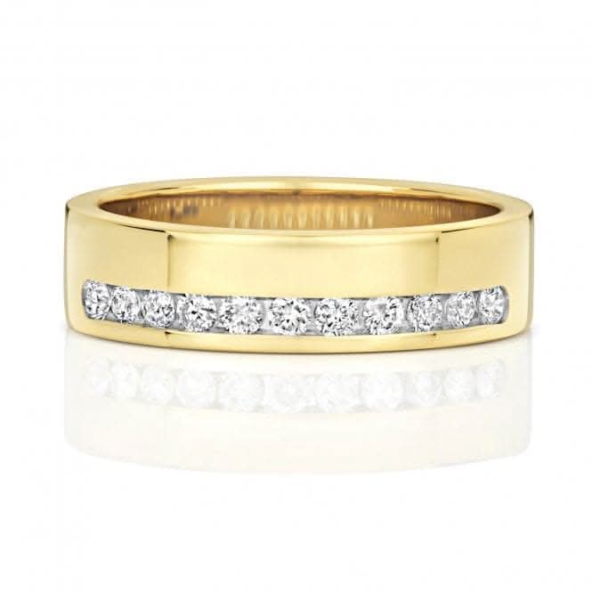 Wedding Band  9ct Diamond Half Eternity 5.1mm Ring RD552