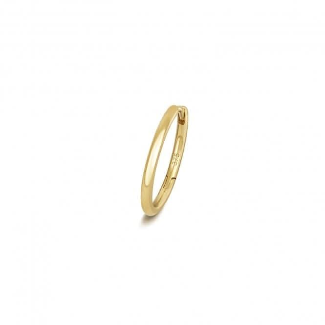9ct Gold Cartilage Earring Solid Round Tube ES2001