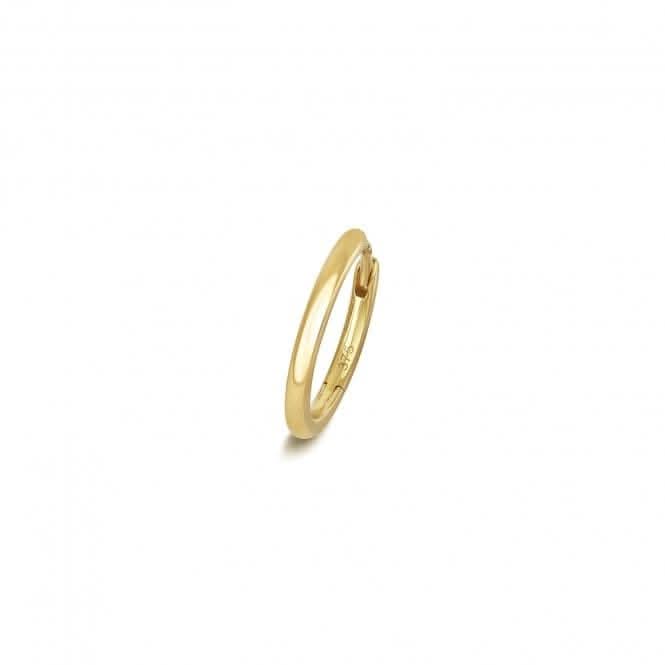 9ct Gold Cartilage Earring Solid Round Tube ES2002