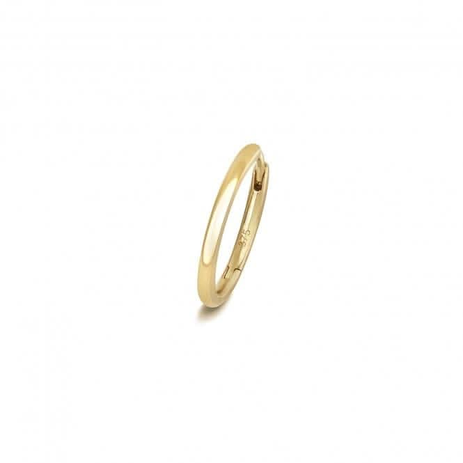 9ct Gold Cartilage Earring Solid Round Tube ES2002