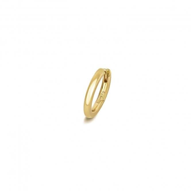 9ct Gold Cartilage Earring Solid Round Tube ES2003