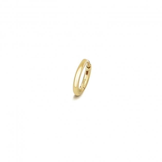9ct Gold Cartilage Earring Solid Round Tube Long Post ES2002P