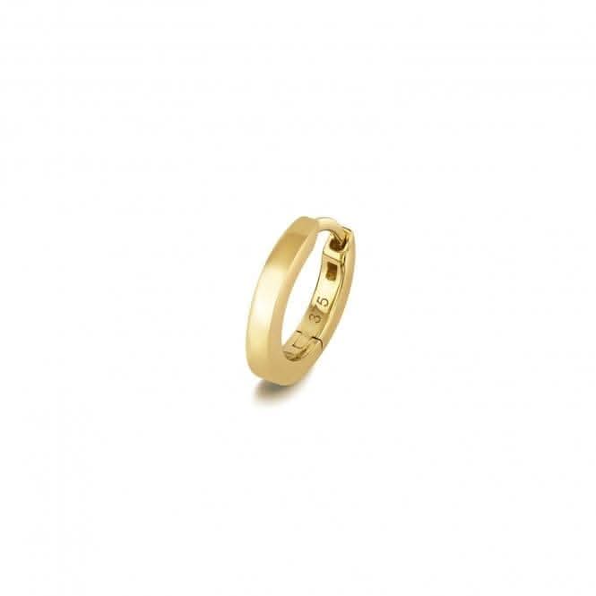9ct Gold Cartilage Earring Solid Sq Tube ES2005