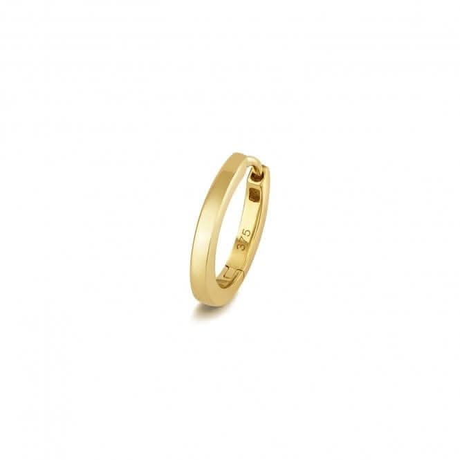 9ct Gold Cartilage Earring Solid Sq Tube ES2005
