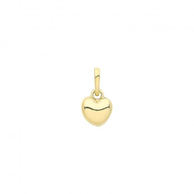 9ct Gold Plain Heart Pendant PN1272