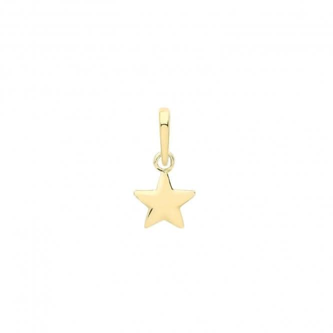 9ct Gold Plain Star Pendant PN1271