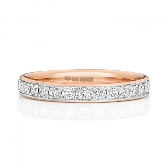 Wedding Band 9ct Rose Gold Diamond Eternity Ring W234R/I