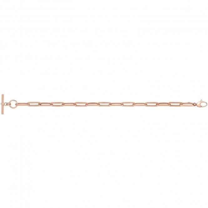 9ct Rose Gold Hollow Bracelet NK449B