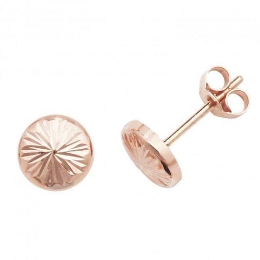 9ct Rose Gold Stud Earrings ES540R