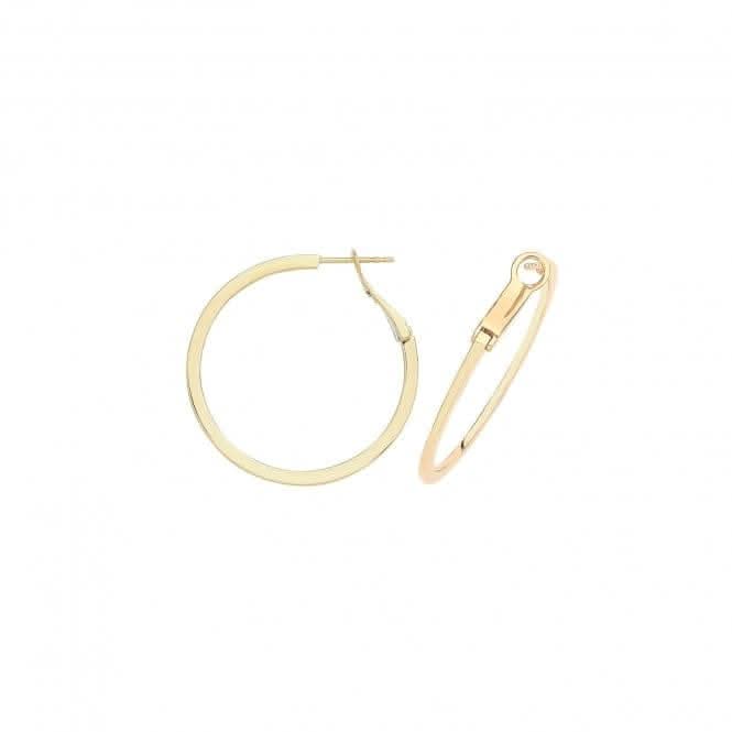 9ct Gold Omega Back Hoops ER1194