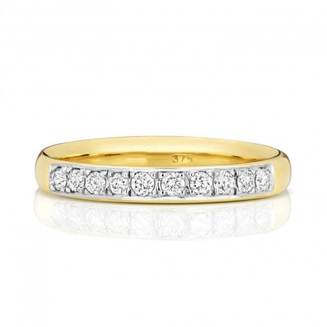 Wedding Band 9ct White Gold Diamond Eternity Ring W225/I