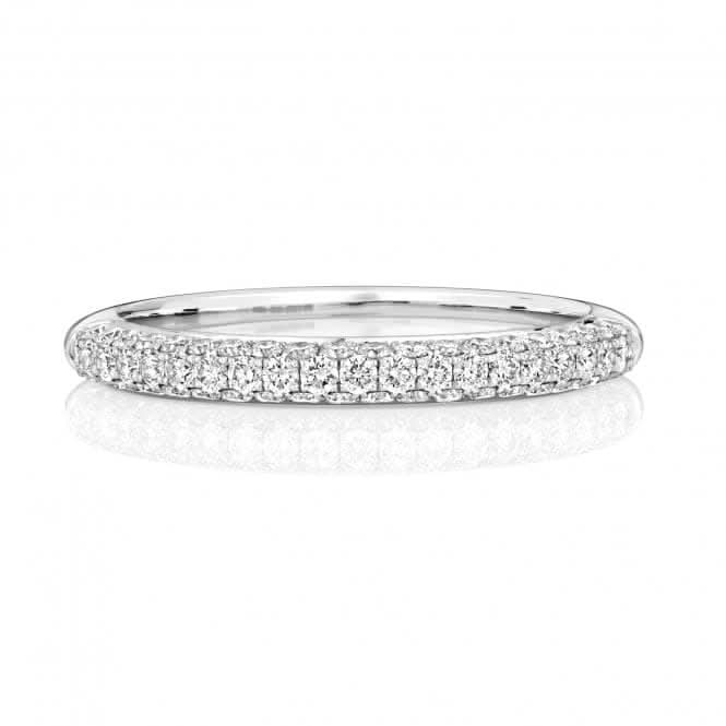 Wedding Band 9ct White Gold Diamond Half Eternity Ring WQ274W