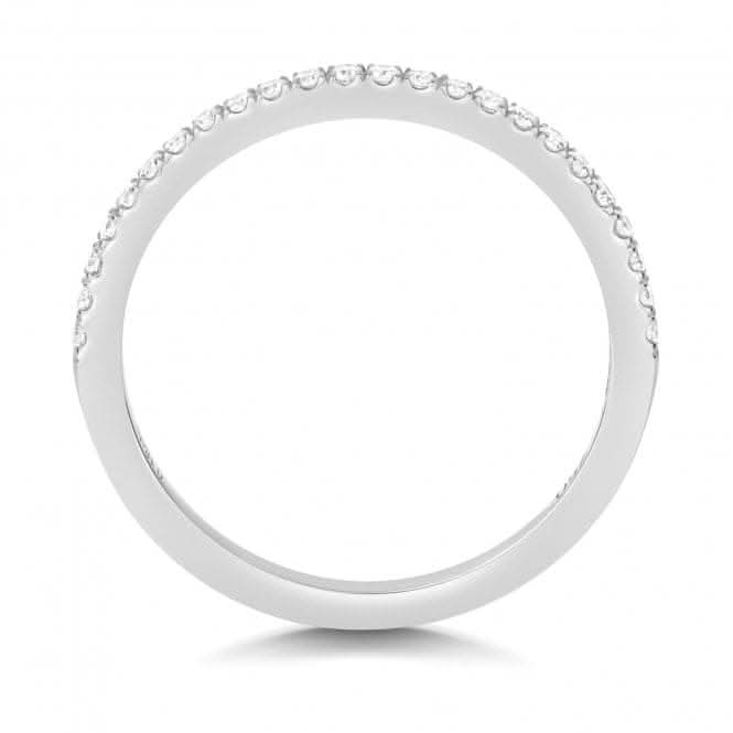Wedding Band 9ct White Gold Diamond Half Eternity Ring WQ276W/I