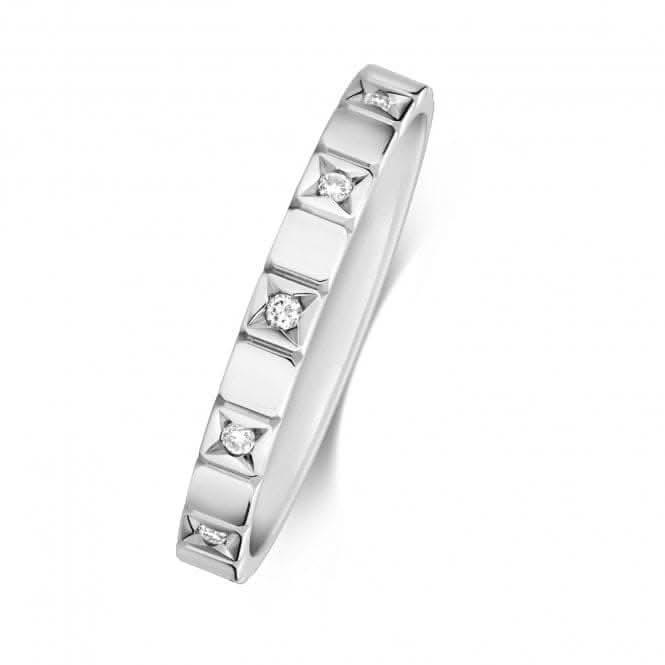 Wedding Band 9ct White Gold Diamond Wedding Ring RD737W