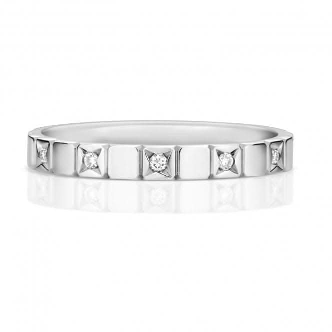 Wedding Band 9ct White Gold Diamond Wedding Ring RD737W
