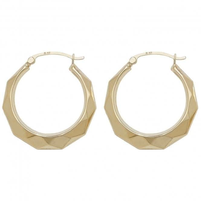 9ct Yellow Gold 20mm Creole Earrings ER434