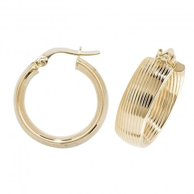 9ct Yellow Gold Hoop Earrings ER1053