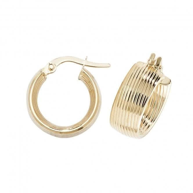 9ct Yellow Gold Hoop Earrings ER1053