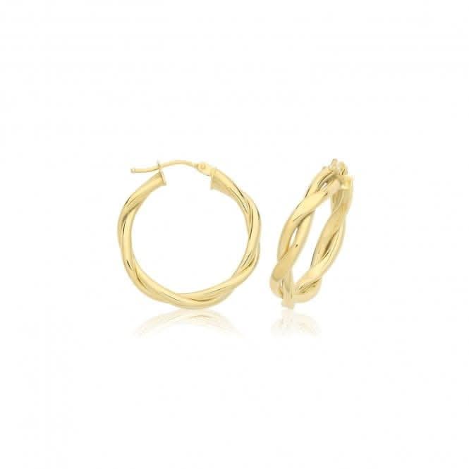 9ct Yellow Gold Hoop Earrings ER1220