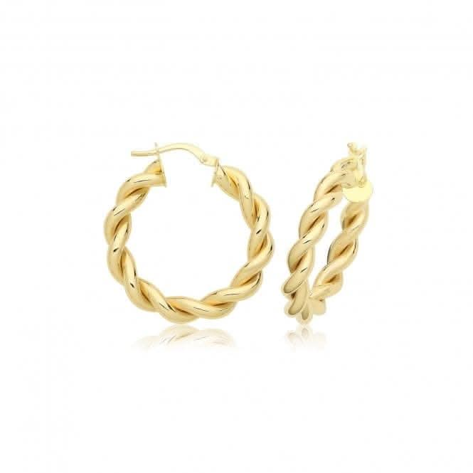 9ct Yellow Gold Hoop Earrings ER1216